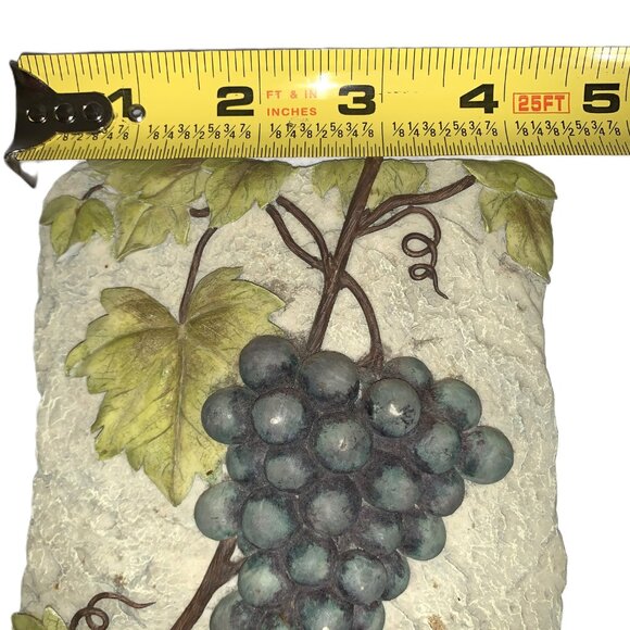 Plaques 2 relief grapes cottage core hanging - Picture 7 of 9